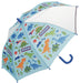 Skater Dinosaur Children's Umbrella 50cm Hand-Operated Transparent Window 8-Rib for Boys Ages 7-8- Japan Figure Store - #1 Bring To You The Best Japanese Goods
