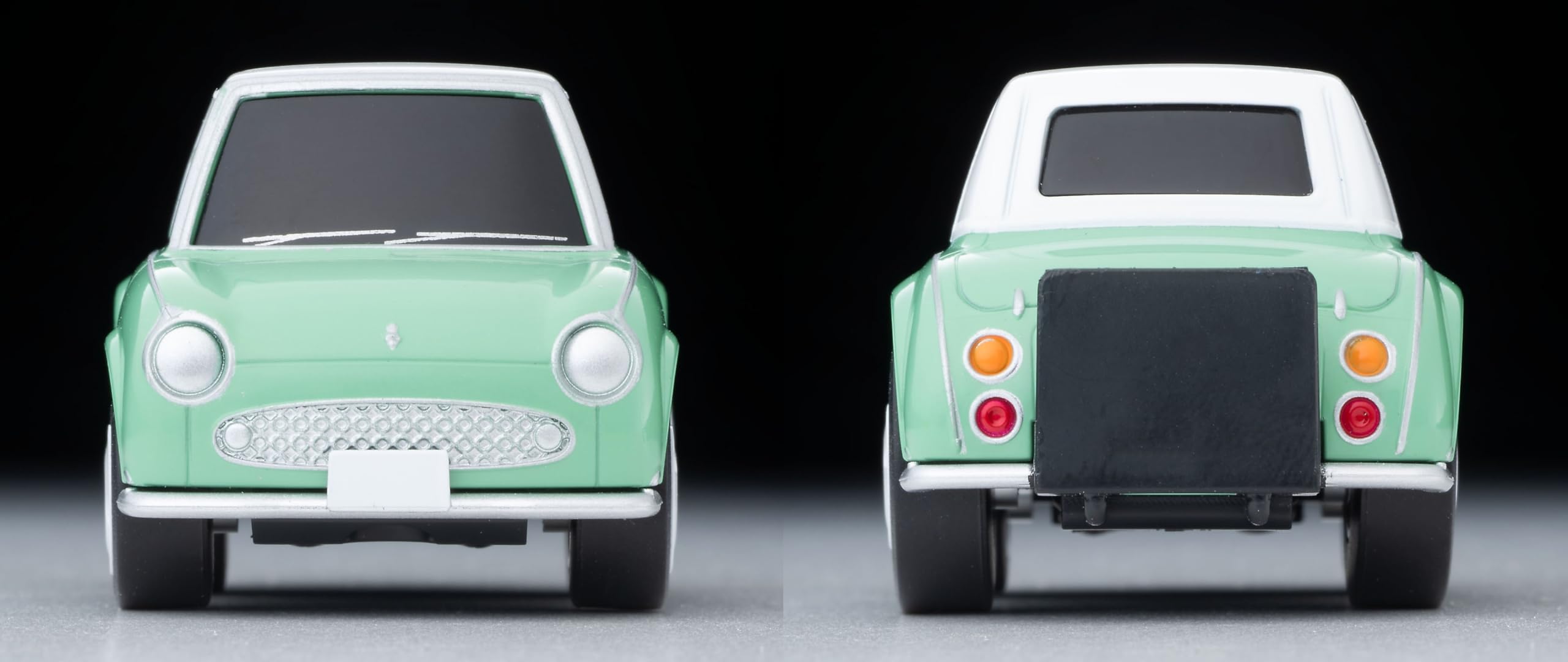 Tomytec Choro Qs-11A Nissan Figaro Green White Finished Model- Japan Figure Store - #1 Bring To You The Best Japanese Goods