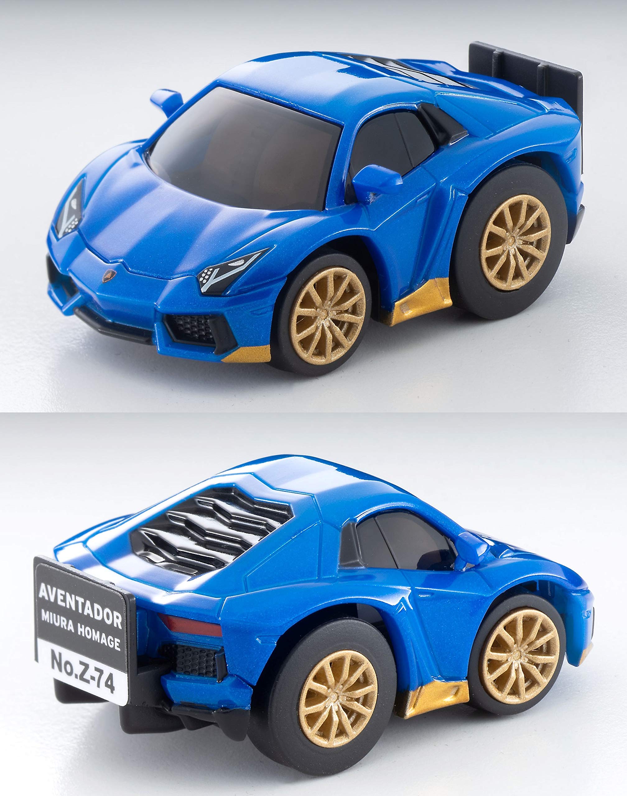 Tomytec Choro Qzero Z-74B Lamborghini Aventador Miura Homage Blue 314073- Japan Figure Store - #1 Bring To You The Best Japanese Goods
