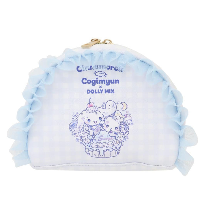 Watanabe Cinnamoroll Kogimyun Dolly Mix Frill Round Pouch Blue