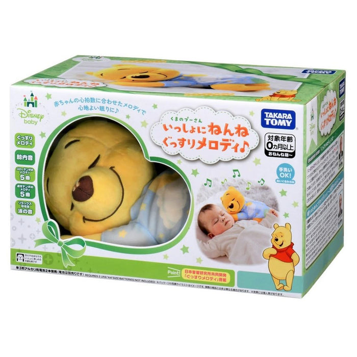 Takara Tomy Disney Sleep Together Melody Winnie The Pooh Plush Toy- Japan Figure Store - #1 Bring To You The Best Japanese Goods