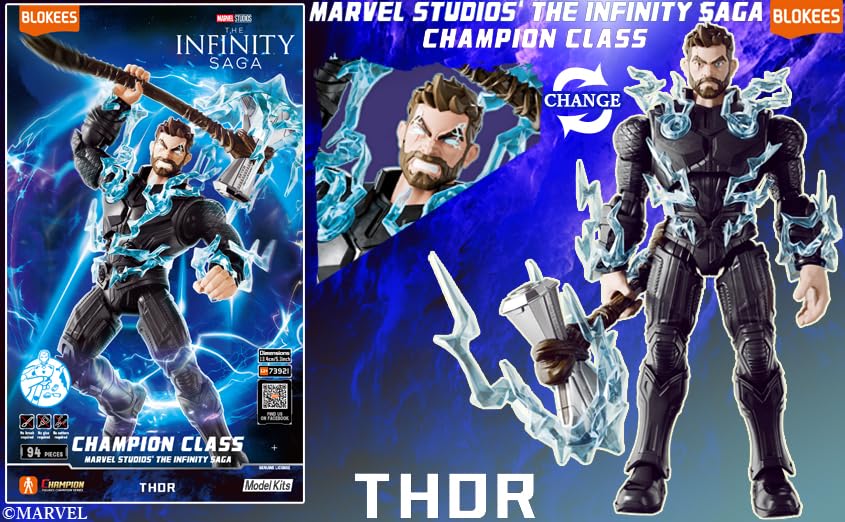 Doyusha Marvel Thor Champion Class Model Kit 135 mm Modèle en plastique Série Saga