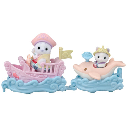 Epoch Sylvanian Families Amusement Park Ride Set Boat Dolphin Japan- Japan Figure Store - #1 Bring To You The Best Japanese Goods