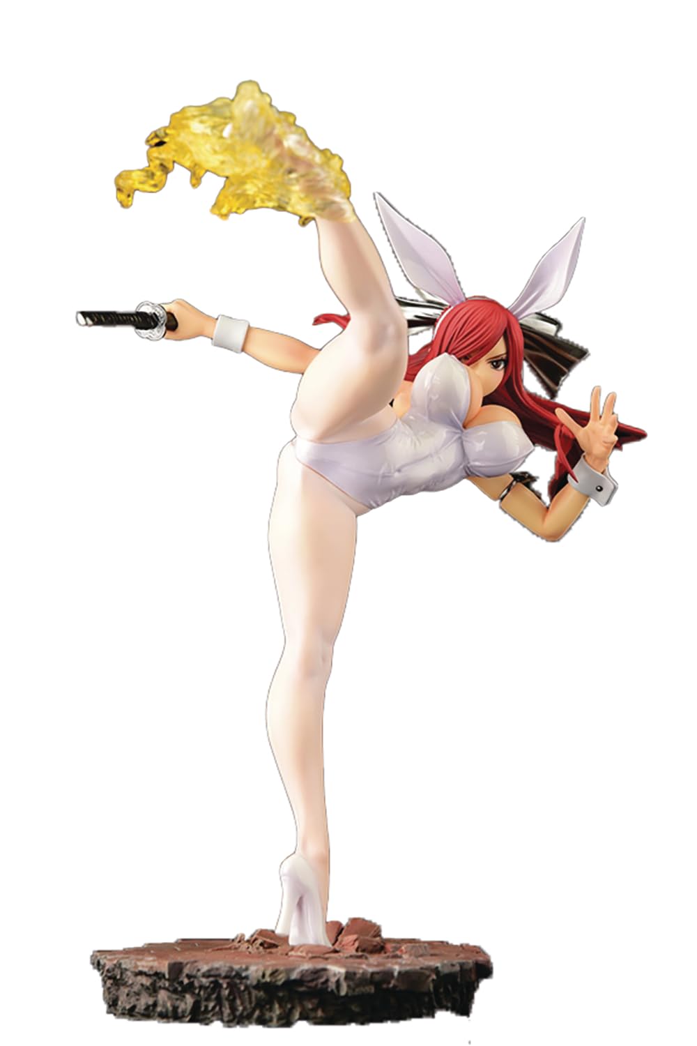 Orcatoys Fairy Tail Erza Scarlet White Bunny High Kick Ver Figure- Japan Figure Store - #1 Bring To You The Best Japanese Goods
