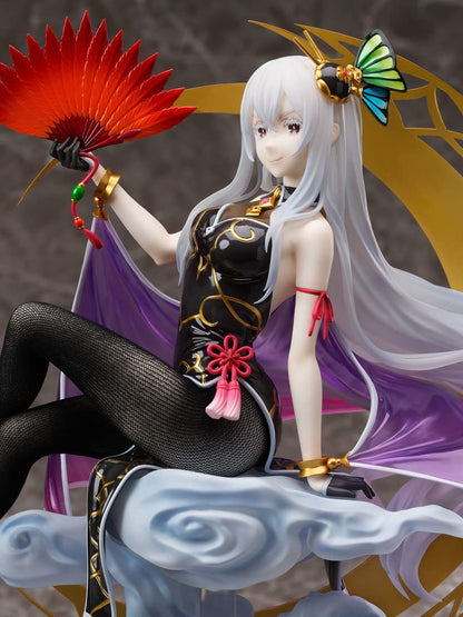 Figurine de collection en PVC à l'échelle 1/7 d'Echidna en robe chinoise de la série ReZero de Furyu.