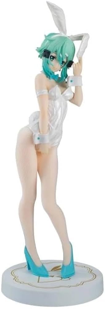 Furyu Sword Art Online Sinon White Pearl Figure PVC Bunnies Edition