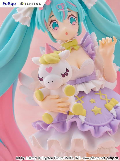 Furyu Tenitol Hatsune Miku Yumekawa Princess Lavender Figure 210mm Tall