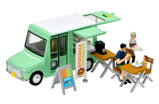 Tomytec 1/64 Scale Donut Shop Set with Die-Cast Car and Figures- Japan Figure Store - #1 Bring To You The Best Japanese Goods