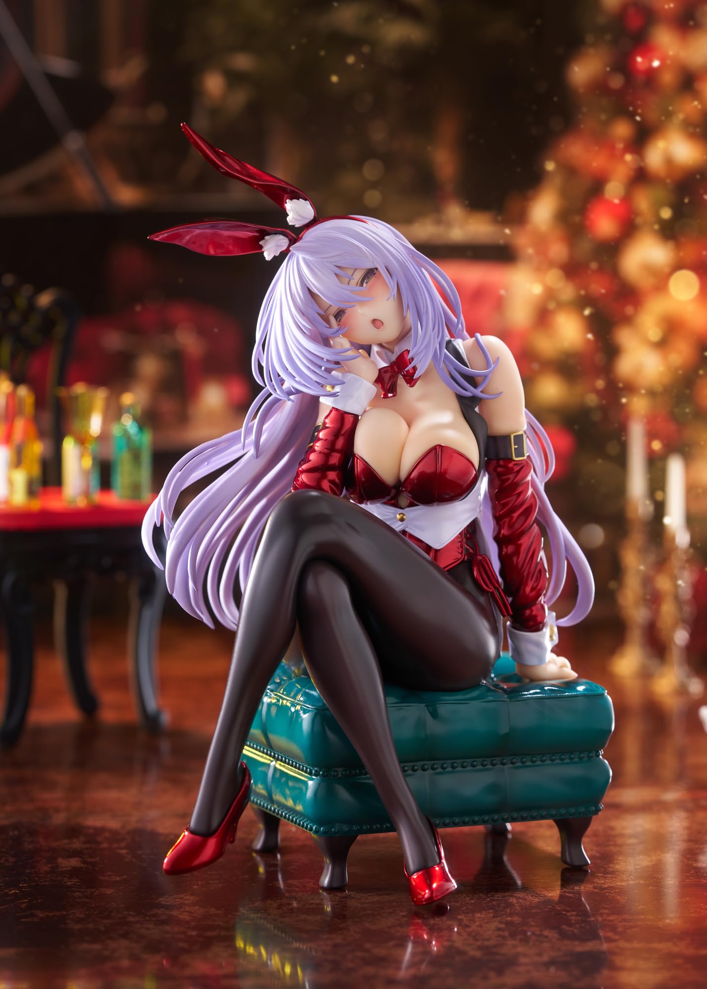 Plum Hanikami Kanojo 1/7 Bunny Figure Christmas Santa Outfit Amagasa Tsuduri- Japan Figure Store - #1 Bring To You The Best Japanese Goods