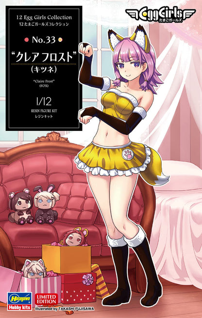 Hasegawa 1/12 Claire Frost Fox Resin Kit Sp542 Egg Girls Collection No. 33