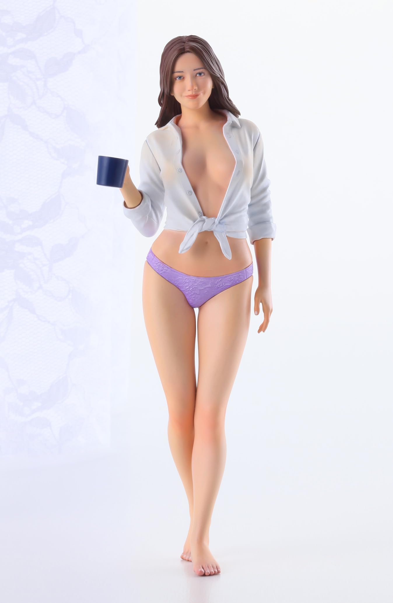 Hasegawa 1/12 Real Figure No. 43 Morning Coffee Unpainted Resin Kit