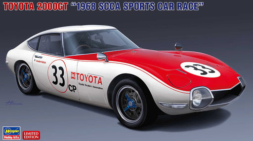 HASEGAWA 1/24 Toyota 2000Gt 1968 Scca Sports Car Race Plastic Model- Japan Figure Store - #1 Bring To You The Best Japanese Goods