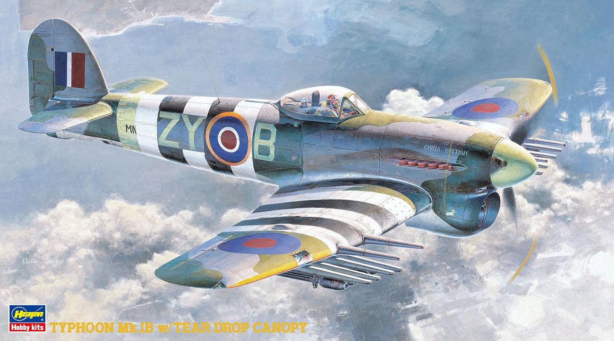 HASEGAWA 1/48 Typhoon Mk.Ib Tear Drop Canopy Plastic Model- Japan Figure Store - #1 Bring To You The Best Japanese Goods