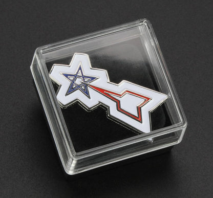 Hasegawa Ultra Mecha Jet Beetle 1/72 Model Kit with Sub-Rocket and Pin Badge