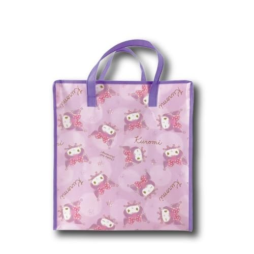 San-X Hatakeyama Kuromi Shopping Bag 64201289 Durable Tote- Japan Figure Store - #1 Bring To You The Best Japanese Goods