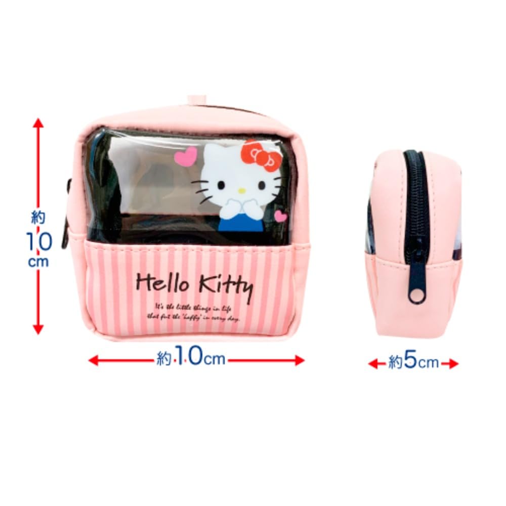 San-X Kuromi Mini Pouch Clear Window 10x10x5cm - Hatayama Shoji- Japan Figure Store - #1 Bring To You The Best Japanese Goods