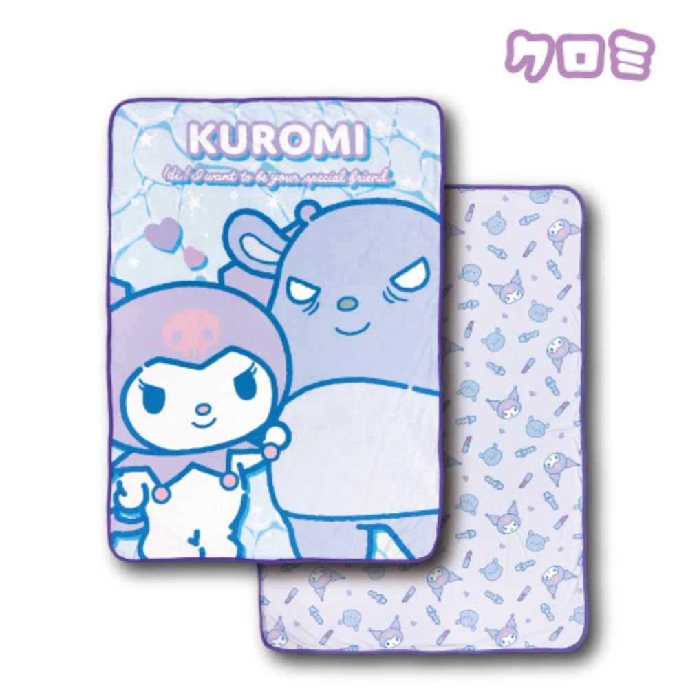 San-X Kuromi Cool Blanket 100x140cm Hatayama Shoji 34201875- Japan Figure Store - #1 Bring To You The Best Japanese Goods