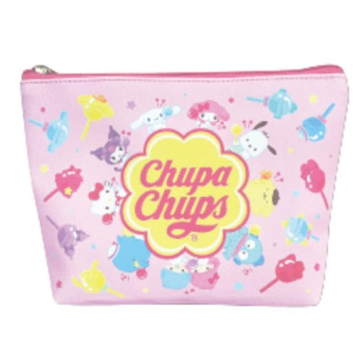 San-X Hatayama Shoji Pink Cosmetic Pouch Chupa Chups Sanrio H13xW20xD5Cm- Japan Figure Store - #1 Bring To You The Best Japanese Goods