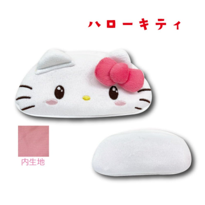San-X Hatayama Shoji Face Multi Pouch Hello Kitty 18cm x 8cm x 5cm- Japan Figure Store - #1 Bring To You The Best Japanese Goods