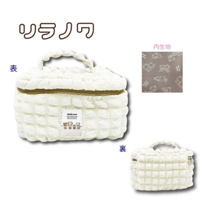San-X Hatayama Shoji Rilakkuma Vanity Pouch H15xW22xD15cm 33201403- Japan Figure Store - #1 Bring To You The Best Japanese Goods
