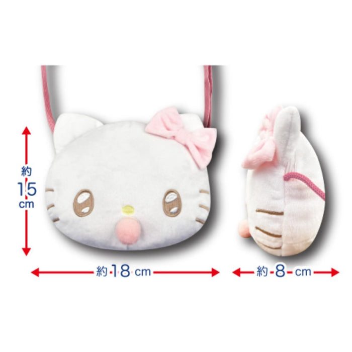 San-X Hatayama Shoji Angel Baby Hello Kitty Face Pochette H15xW18xD8cm- Japan Figure Store - #1 Bring To You The Best Japanese Goods