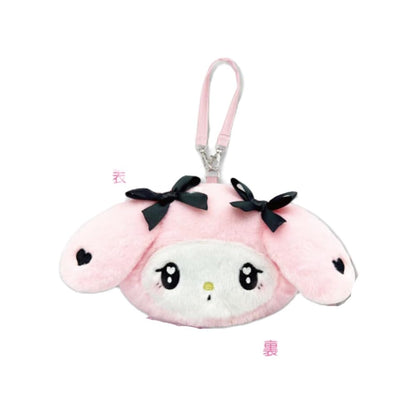 San-X Hatayama Shoji Sanrio Face Pouch My Melody 10x14cm Girly Style- Japan Figure Store - #1 Bring To You The Best Japanese Goods