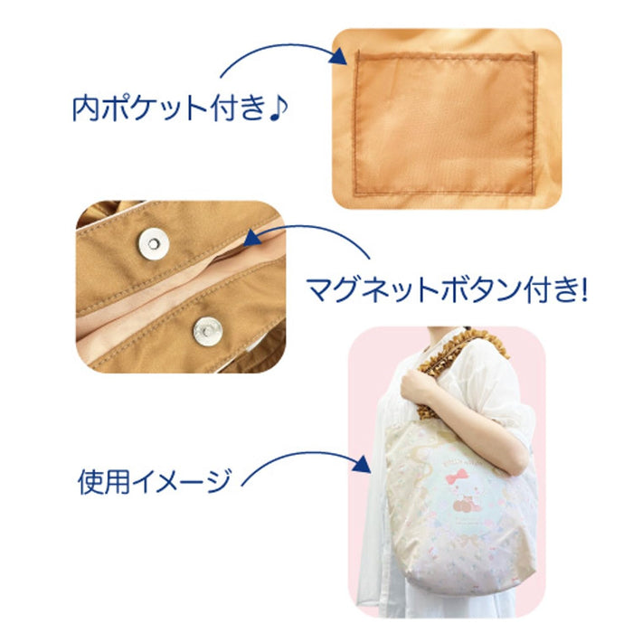 San-X Cinnamon Roll Tote Bag with Frills Approx. H35 x W40 x D15Cm- Japan Figure Store - #1 Bring To You The Best Japanese Goods