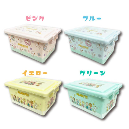 San-X Hatayama Shoji Storage Box Snoopy Blue 12.5x22x15cm- Japan Figure Store - #1 Bring To You The Best Japanese Goods