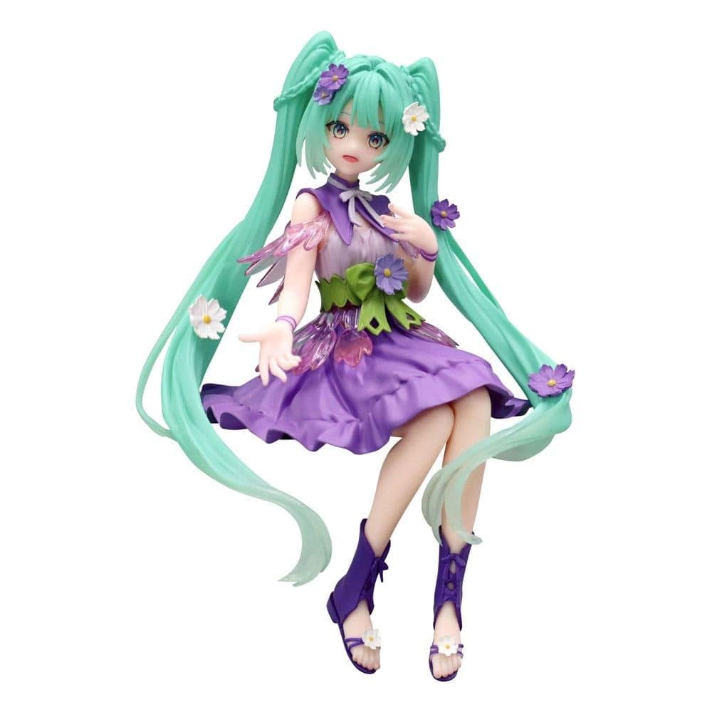 Furyu Hatsune Miku Noodle Stopper Figure Flower Fairy Purple Cosmos Version