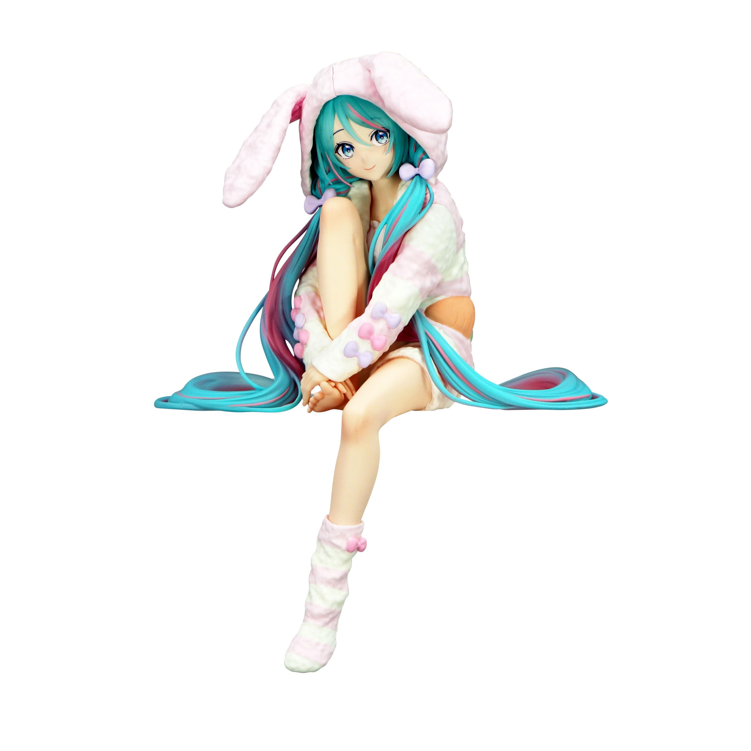 Furyu Hatsune Miku Noodle Stopper Figure with Bunny Ear Pajamas