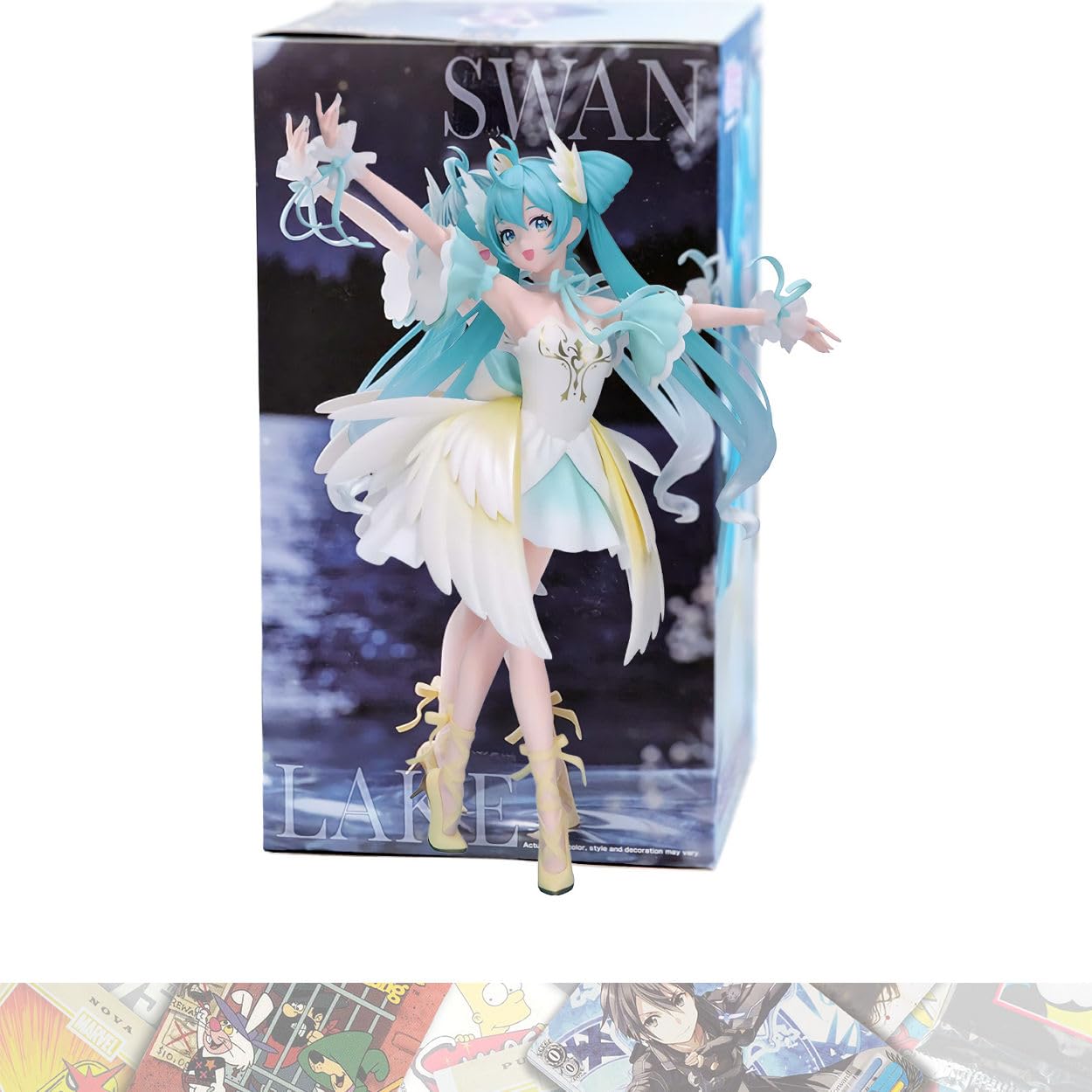 Banpresto Hatsune Miku 21cm Swan Lake Ballet Figure with Trading Card 89921