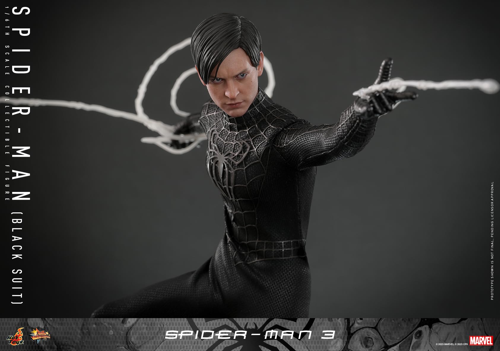 Hot Toys Movie Masterpiece Spider-Man Black Suit 1/6 Scale Figure