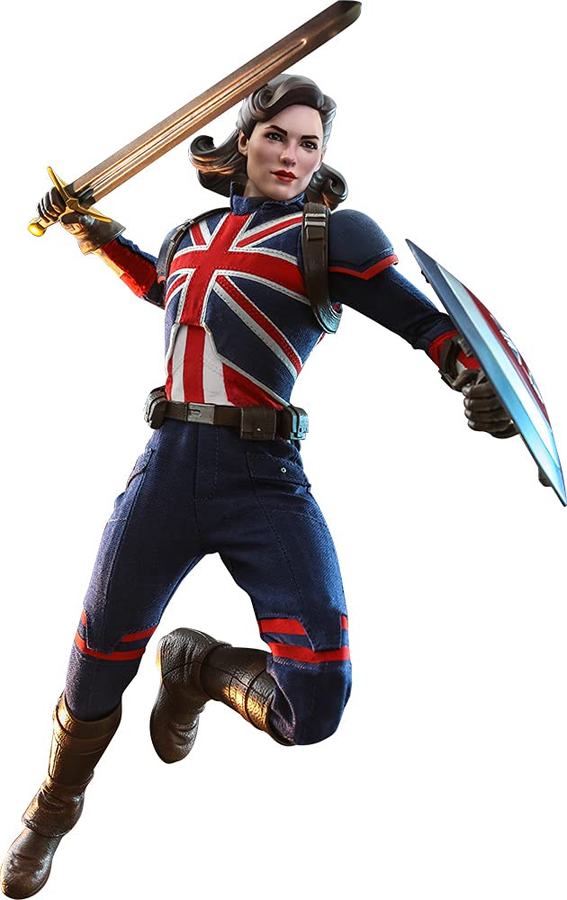 Hot Toys 1/6 Scale Captain Carter Figure 29cm Blue Plastic TV Masterpiece