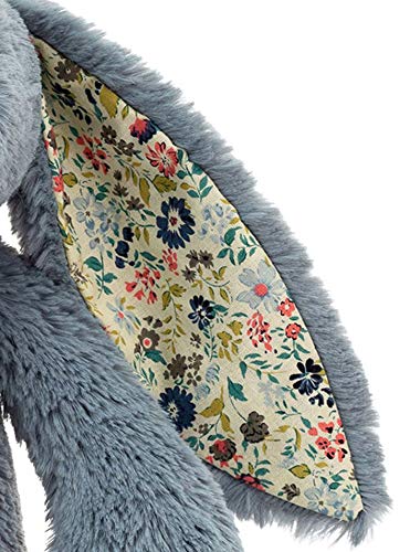 Jelly Cat Blossom Bunny Plush in Dusky Blue Floral 31cm Medium Size- Japan Figure Store - #1 Bring To You The Best Japanese Goods