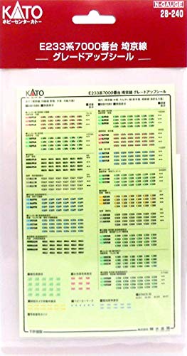 Kato E233 Series 7000 Saikyo Line Upgrade Sticker - Kato 28-240- Japan Figure Store - #1 Bring To You The Best Japanese Goods