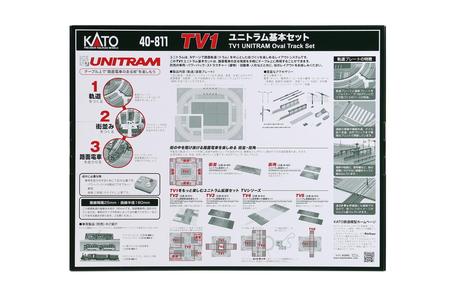 KATO N Gauge Tv1 Unitram Basic Railway Model Set 40-811