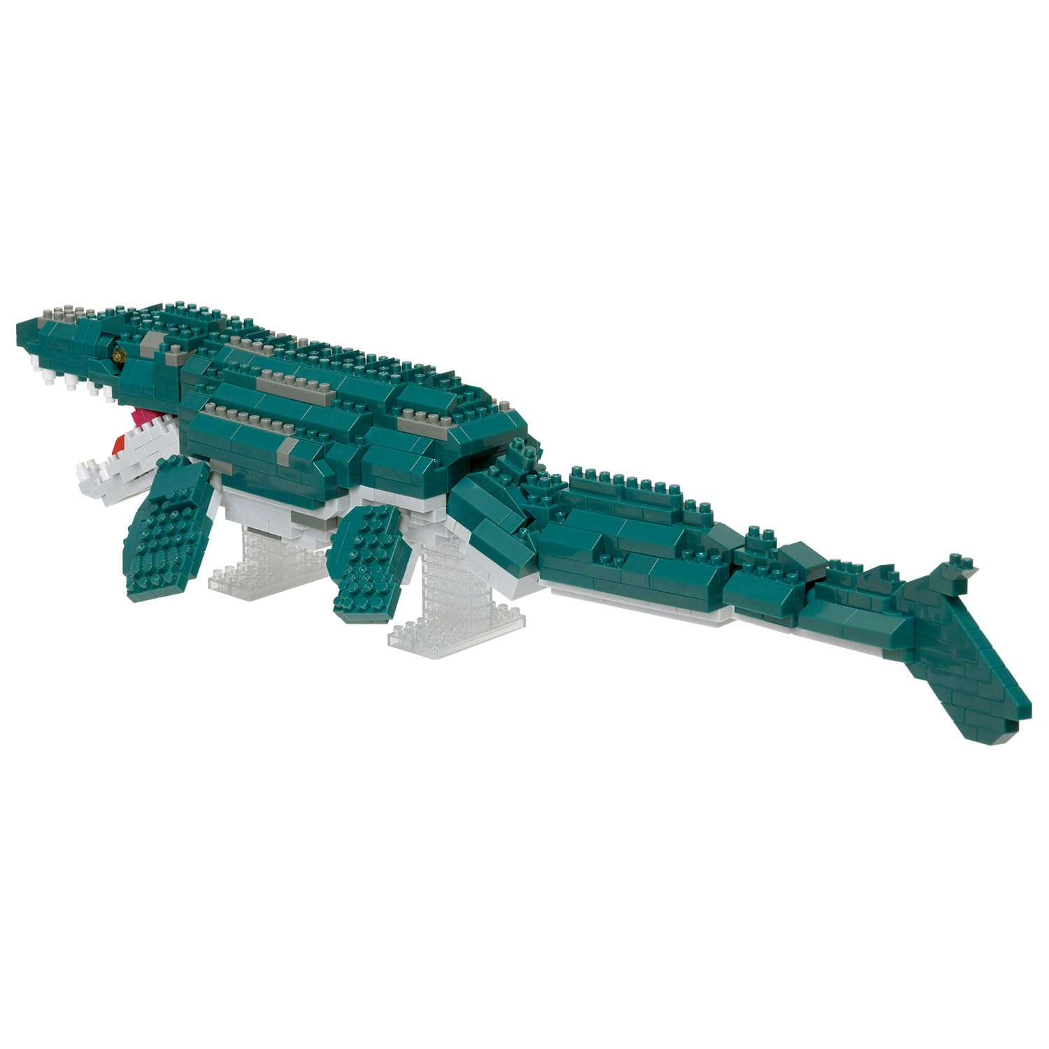 Nanoblock Dino Series: Mosasaurus Model 6.5x12.5x32cm Ages 12+ NBM-053- Japan Figure Store - #1 Bring To You The Best Japanese Goods