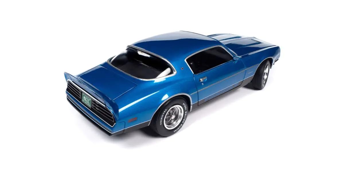 Voiture miniature en métal moulé sous pression Kyosho 1/18 Pontiac Firebird Formula Martinique bleue de 1978