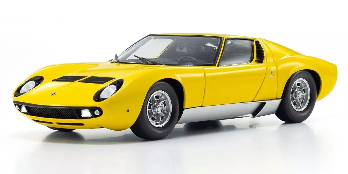 Kyosho 1/18 Scale Lamborghini Miura P400 Yellow Model Ks08314Y