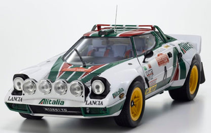 Kyosho 1/18 Scale Lancia Stratos HF 1976 Sanremo Winner Model KS08130F