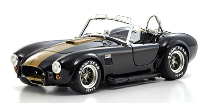 Modèle réduit Kyosho 1/18 Shelby Cobra 427SC, noir avec bandes dorées, KS08048BKG