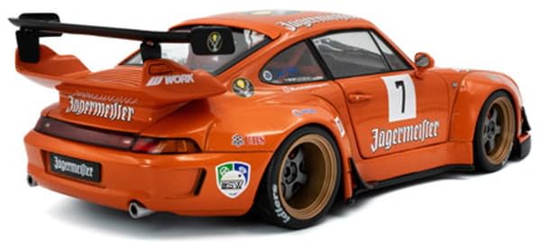 Kyosho Solido 1/18 RWB Kit 2020 Orange Diecast Model Car S1808506