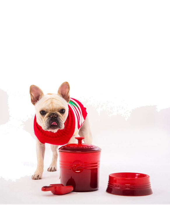 Le Creuset Orange Pet Food Container with Scoop for Dogs and Cats Japan Official- Japan Figure Store - #1 Bring To You The Best Japanese Goods