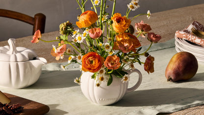 Le Creuset Pumpkin Mug 400ml with Lid Horse Chestnut Halloween Design Safe