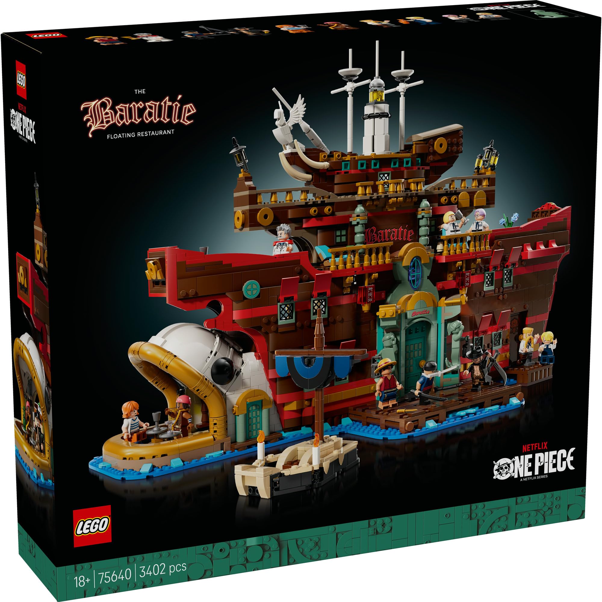 Lego One Piece Sea Restaurant Baratie Building Set - Collectible Toy Gift