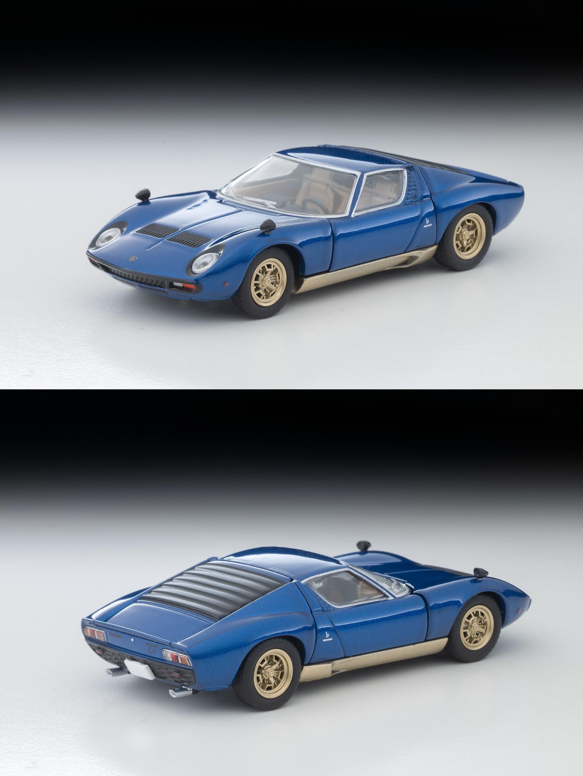 Tomytec Lv Lamborghini Miura SV Blue Metallic Diecast Model 336549