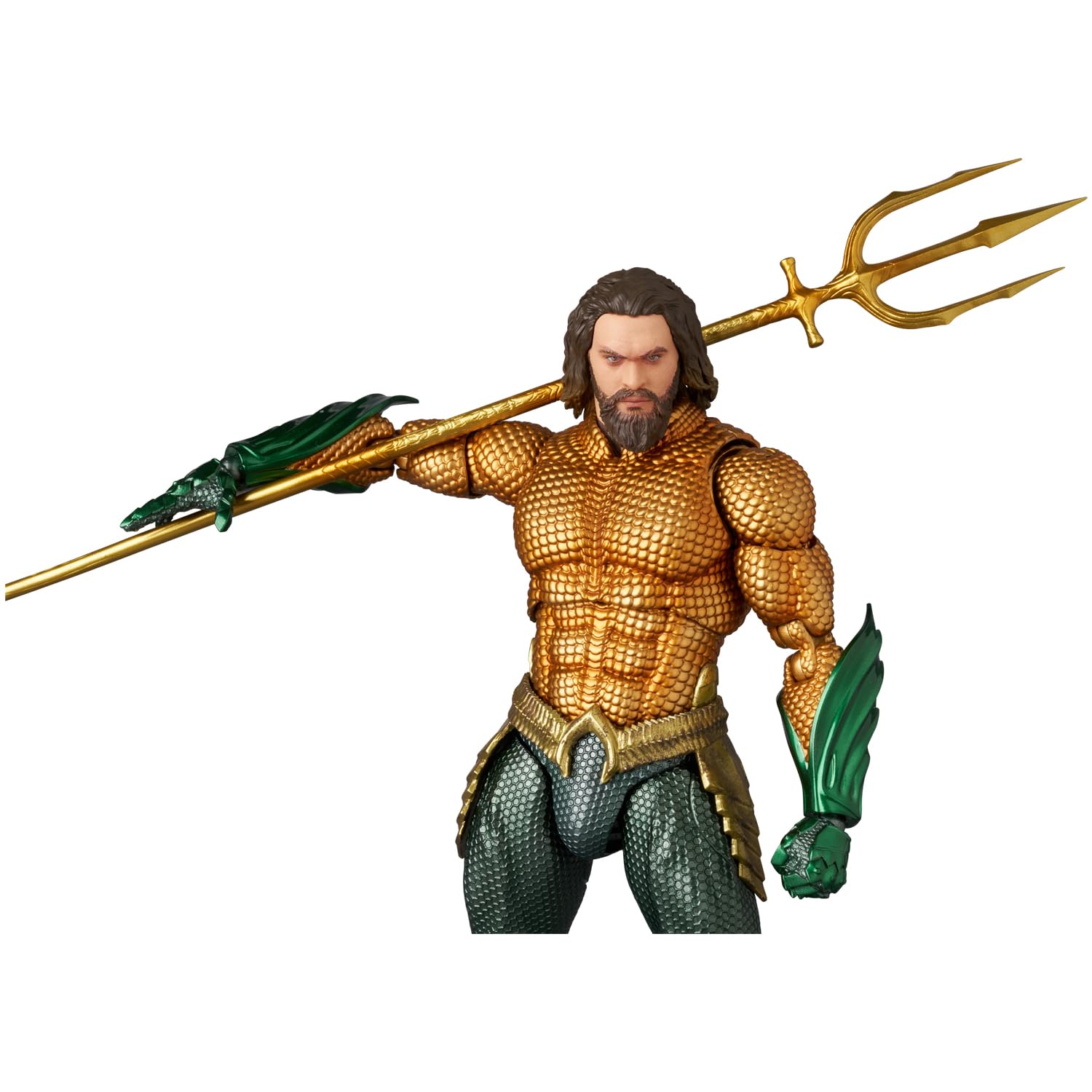 Medicom Toy Mafex Aquaman Lost Kingdom Gold Green Suit Action Figure- Japan Figure Store - #1 Bring To You The Best Japanese Goods