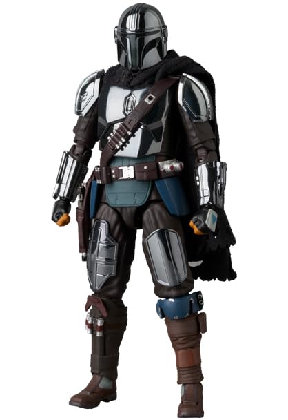 Medicom Toy Mafex No.256 The Mandalorian Chrome Version 160mm Action Figure
