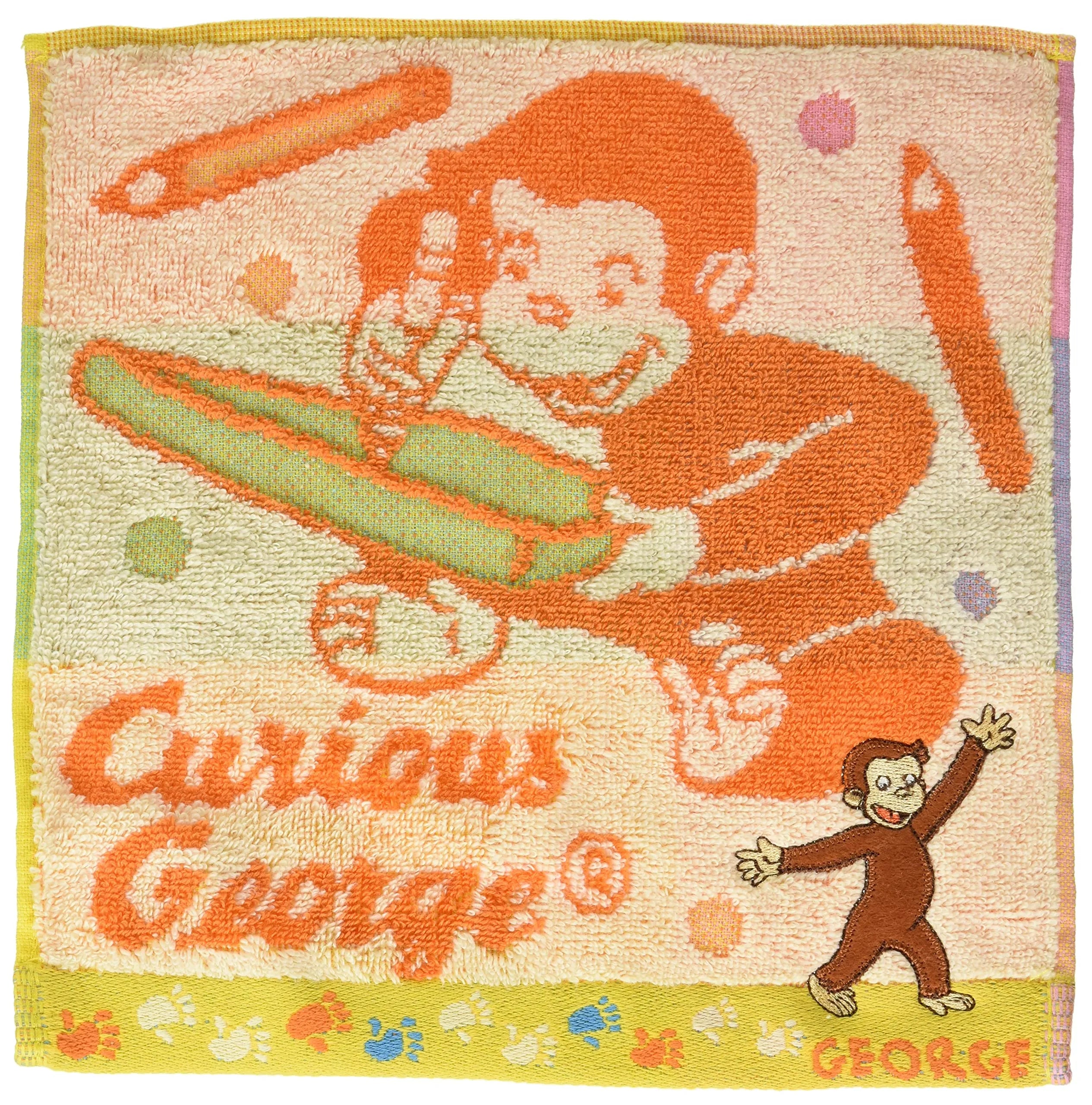 MARUSHIN Curious George Mini Towel Happy Active- Japan Figure Store - #1 Bring To You The Best Japanese Goods
