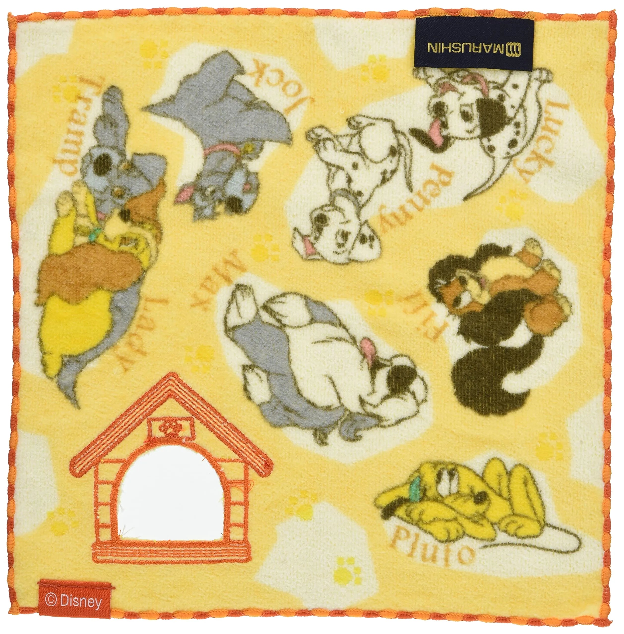 MARUSHIN Disney Hand Towel 'Dog Party'- Japan Figure Store - #1 Bring To You The Best Japanese Goods
